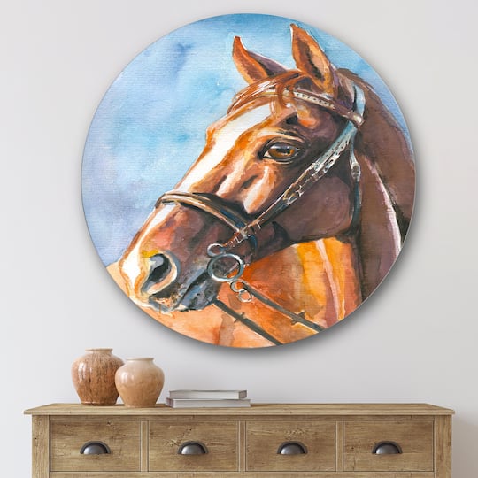 Designart - Portrait of A Brown Horse